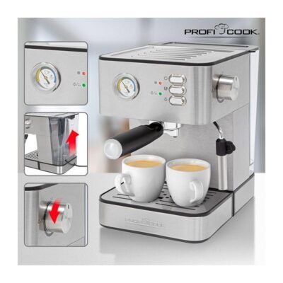 Machine A Café A Bras Proficook 20 bars 850 W Avec Aiguille De Température - PCES1209 DariTek