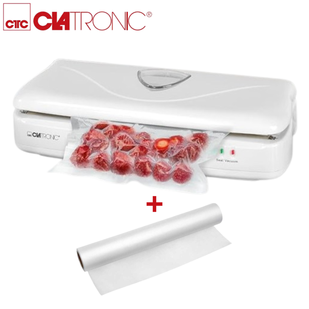 Machine A Sceller Sous Vide Electrique Clatronic Avec 1 Rouleau Offert - 100 W - FS 3261