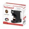 ⁦ماكينة قهوة Techwood متعددة الكبسولات 2 في 1 بضغط 19 بار وقدرة 1450 واط - TCA196N⁩ - الصورة ⁦4⁩