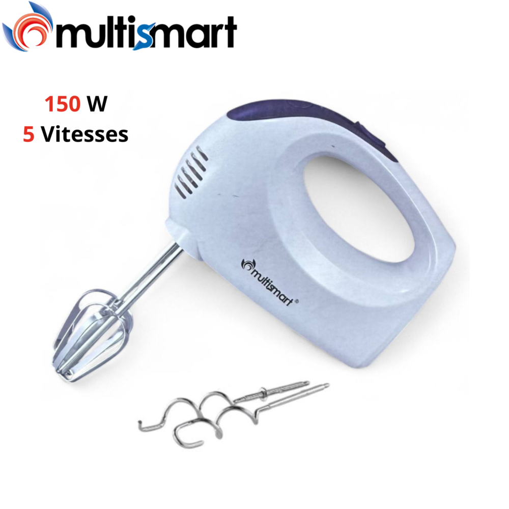 Batteur Electrique À Main 150 W 5 Vitesses - Multismart HM3021