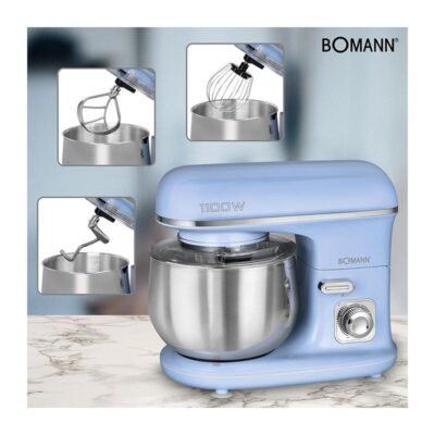 Robot Pétrin Multifonction 1100 W 5 L 2.5 KG - Bomann KM 6030 CB DariTek