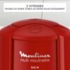 Hachoir Electrique 3en1 - 500W 6 Lames 500 ML - Moulinex Multi Moulinette AT714G32 DariTek