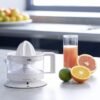 ⁦عصّارة حمضيات كهربائية Braun بسعة 350 مل وقوة 20 واط مع دوران ثنائي الاتجاه وضبط اللب – CitrusQuick 1 CJ3000⁩ - الصورة ⁦2⁩