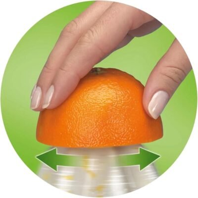 عصّارة حمضيات كهربائية Braun بسعة 350 مل وقوة 20 واط مع دوران ثنائي الاتجاه وضبط اللب – CitrusQuick 1 CJ3000 DariTek