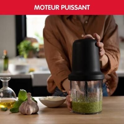 Hachoir Electrique 500 W 500 ml avec 2 Lames écologique - Moulinex Eco Respect AT80E810 DariTek