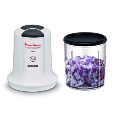 مفرمة كهربائية 6 في 1 – 500 واط 500 مل 4 شفرات و سرعتان - Moulinex Multi Moulinette AT723110 DariTek