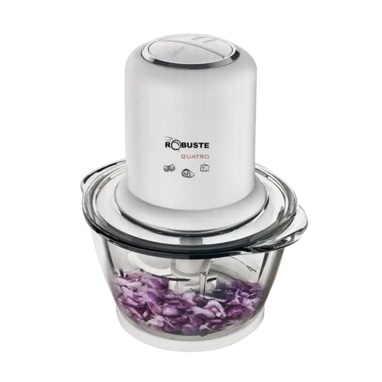 Hachoir Electrique 350W 1 Litre Bol en Verre avec 4 Lames - Robuste QUATRO Hachoir Electrique 350W 1 Litre Bol en Verre avec 4 Lames - Robuste QUATRO – Image 4