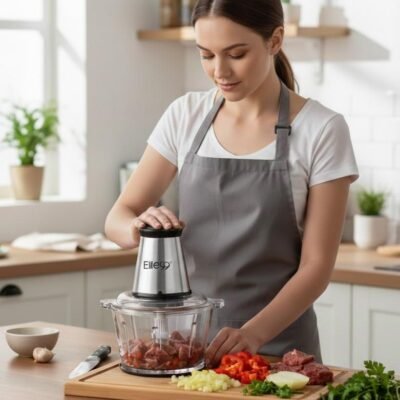 Hachoir Electrique en Verre 550W 2 Litres avec 2 Vitesses et 4 Lames - Elite99 ELT-2540 DariTek