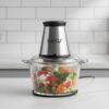 Hachoir Electrique en Verre 550W 2 Litres avec 2 Vitesses et 4 Lames - Elite99 ELT-2540 DariTek