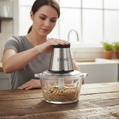 Hachoir Electrique en Verre 550W 2 Litres avec 2 Vitesses et 4 Lames - Elite99 ELT-2540 DariTek