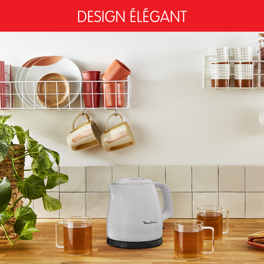 غلاية كهربائية بدون سلك 0.8 لتر 2400 واط مع فلتر مضاد للترسبات قابل للإزالة – Moulinex BY153B10 - الصورة 6