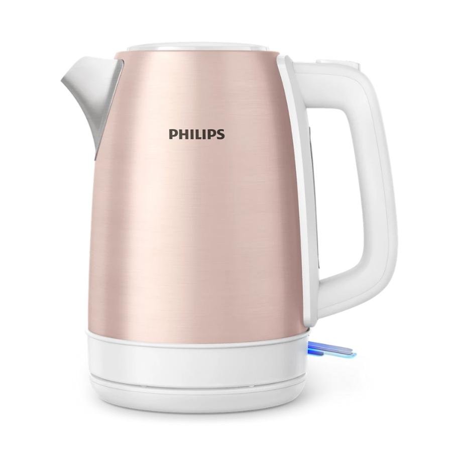 غلاية كهربائية بدون سلك من الفولاذ المقاوم للصدأ 1.7 لتر 2200 واط مع نافذة لمستوى الماء – Philips HD9350/95 - الصورة 2