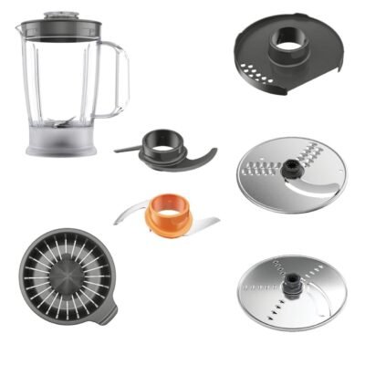 روبوت مطبخ متعدد الوظائف 800 واط، بوعاء 2.1 لتر، مع عدة ملحقات - Kenwood MultiPro Compact FDP31.360GY DariTek