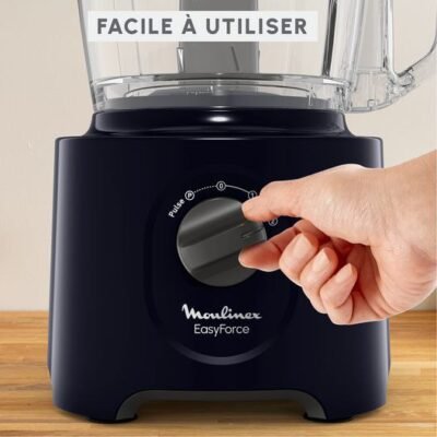 Robot Multifonction De Cuisine 800W 2.4L Avec 15 Fonctions et 4 Accessoires - Moulinex EasyForce FP242810 Robot Multifonction De Cuisine 800W 2.4L Avec 15 Fonctions et 4 Accessoires - Moulinex EasyForce FP242810 DariTek