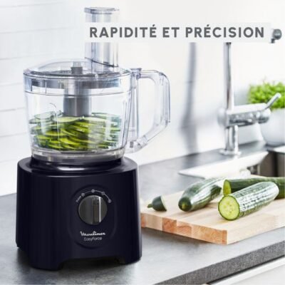 Robot Multifonction De Cuisine 800W 2.4L Avec 15 Fonctions et 4 Accessoires - Moulinex EasyForce FP242810 Robot Multifonction De Cuisine 800W 2.4L Avec 15 Fonctions et 4 Accessoires - Moulinex EasyForce FP242810 DariTek
