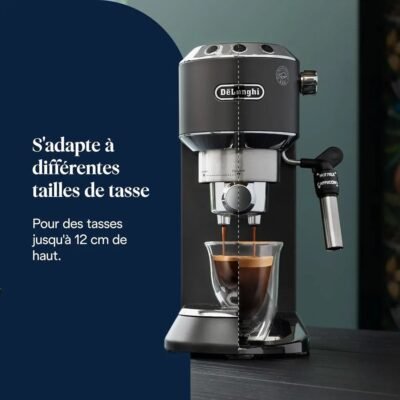 ماكينة قهوة الإسبريسو بضغط 15 بار قدرة 1300 واط وسعة 1.1 لتر - De’Longhi Dedica Style EC685.BK ماكينة قهوة الإسبريسو بضغط 15 بار قدرة 1300 واط وسعة 1.1 لتر - De’Longhi Dedica Style EC685.BK DariTek