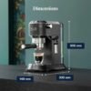 ماكينة قهوة الإسبريسو بضغط 15 بار قدرة 1300 واط وسعة 1.1 لتر - De’Longhi Dedica Style EC685.BK ماكينة قهوة الإسبريسو بضغط 15 بار قدرة 1300 واط وسعة 1.1 لتر - De’Longhi Dedica Style EC685.BK DariTek