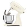 Robot Pétrin 800W Bol 4.8 Litres avec 10 Vitesses Multifonctions Esthétique Années 50 Créme - SMEG SMF03CREU DariTek