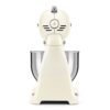 Robot Pétrin 800W Bol 4.8 Litres avec 10 Vitesses Multifonctions Esthétique Années 50 Créme - SMEG SMF03CREU DariTek