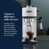 ماكينة قهوة الإسبريسو بضغط 15 بار قدرة 1300 واط وسعة 1.1 لتر - De’Longhi Dedica Style EC685.W DariTek