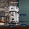 ماكينة قهوة الإسبريسو بضغط 15 بار قدرة 1300 واط وسعة 1.1 لتر - De’Longhi Dedica Style EC685.W DariTek