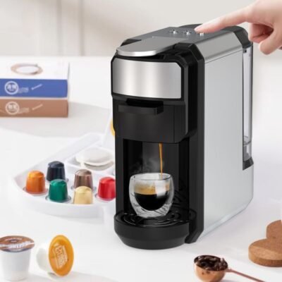 Machine À Café 3 En 1 Matrix Multi capsules et Poudre 20 Bar 1450 W en Inox - MX-518 DariTek