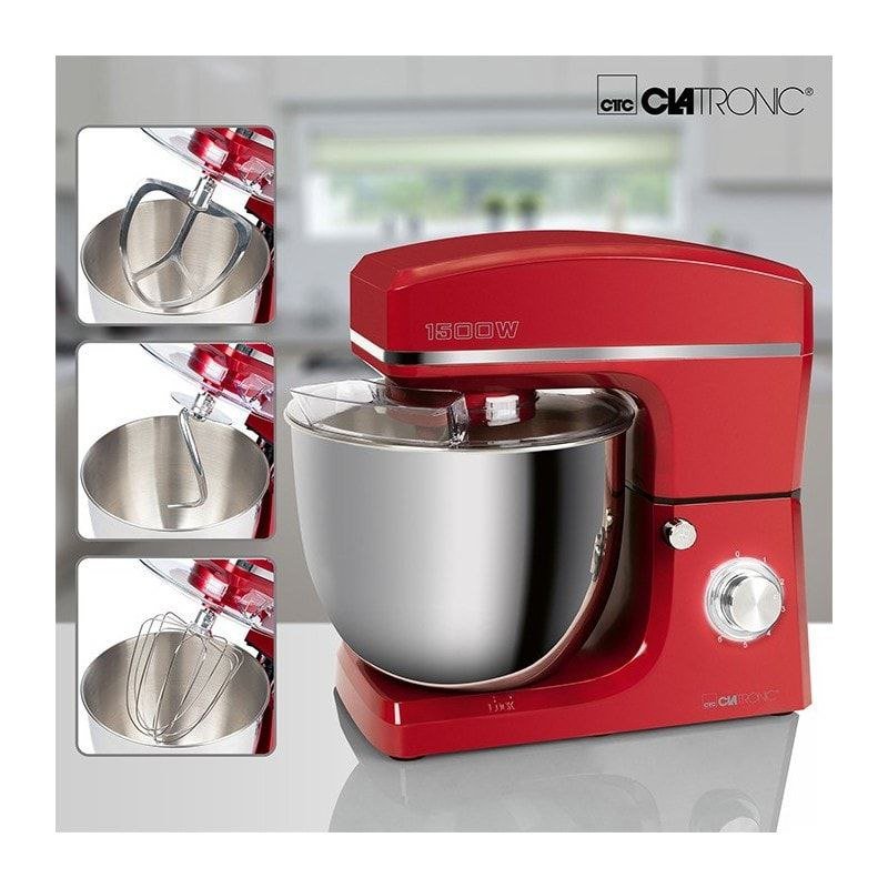 Robot Pétrin Pâtissier 10L 1500W avec 6 Vitesses Clatronic KM3765 – Image 4