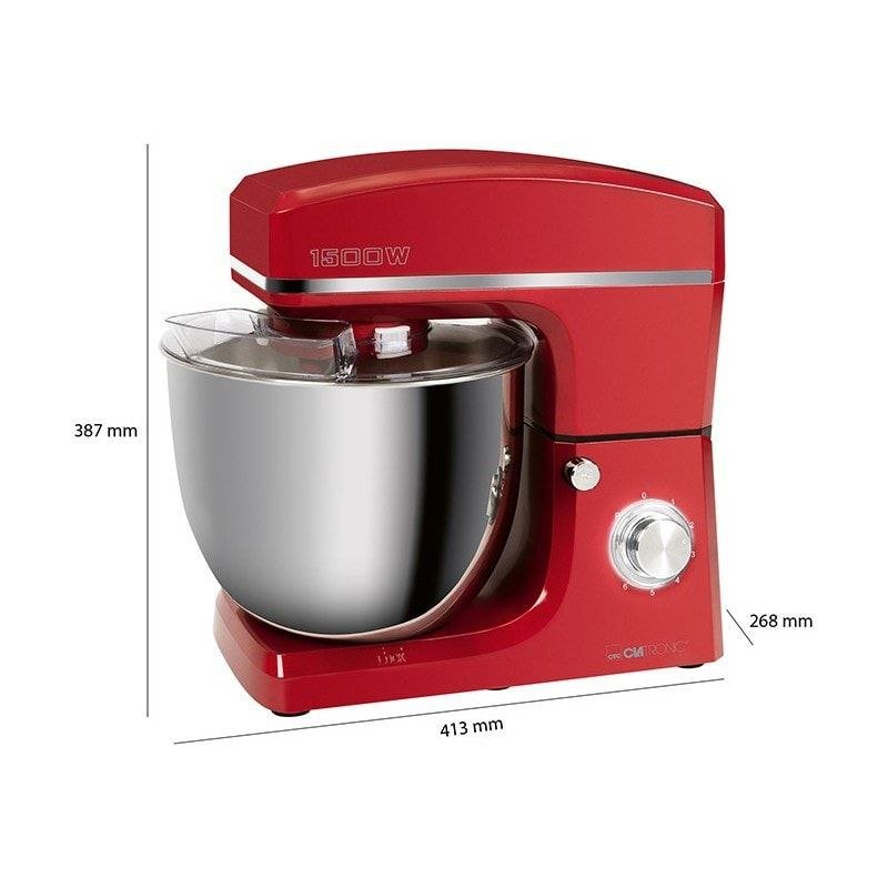 Robot Pétrin Pâtissier 10L 1500W avec 6 Vitesses Clatronic KM3765 – Image 6