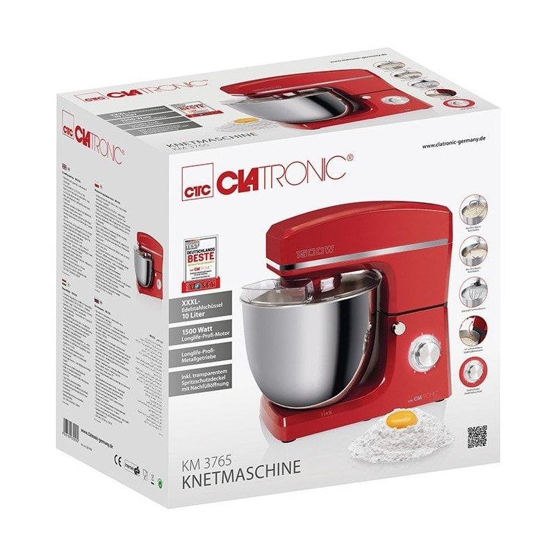 Robot Pétrin Pâtissier 10L 1500W avec 6 Vitesses Clatronic KM3765 – Image 7