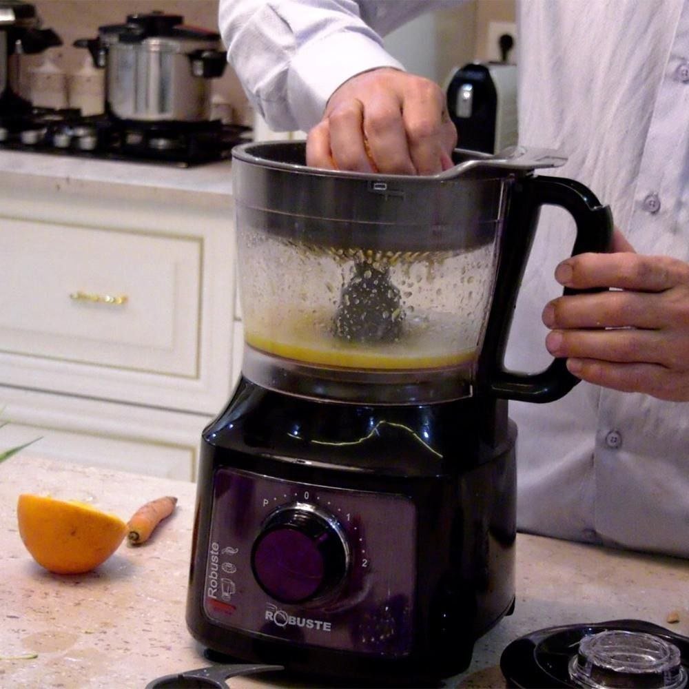 روبوت مطبخ متعدد الوظائف 8 ملحقات 26 وظيفة 800 واط بسعة 1.2 لتر مع خلاط 1.8 لتر - Robuste 26F - الصورة 3