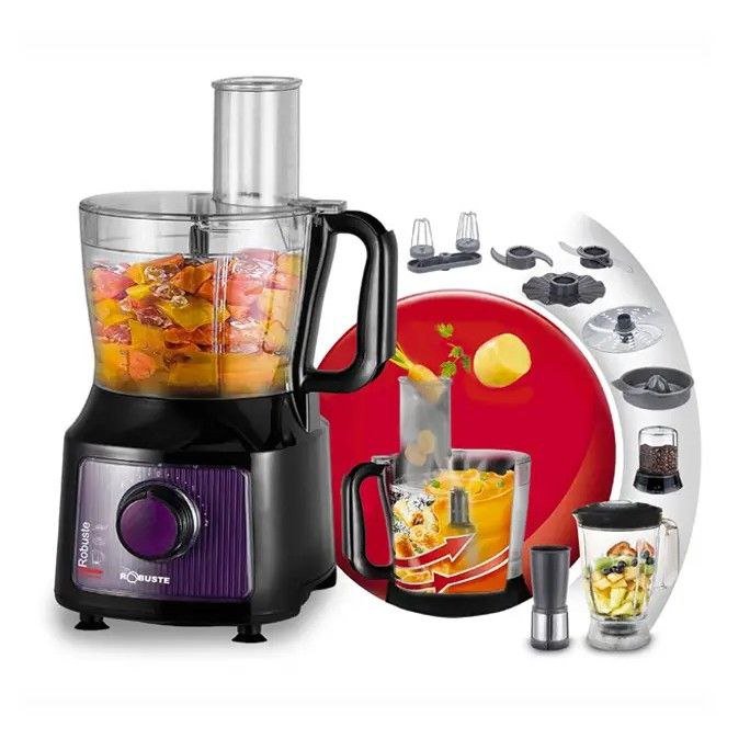 روبوت مطبخ متعدد الوظائف 8 ملحقات 26 وظيفة 800 واط بسعة 1.2 لتر مع خلاط 1.8 لتر - Robuste 26F - الصورة 6