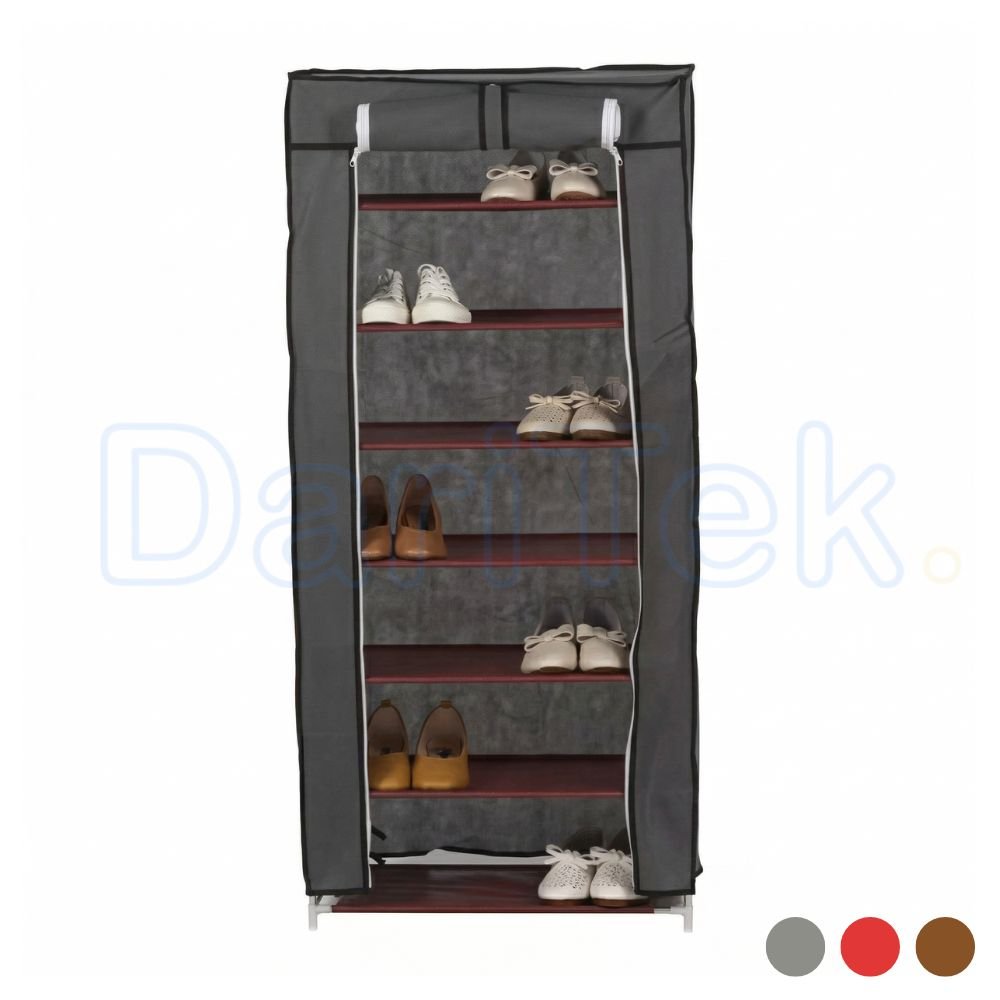 Porte Chaussures 7 étages - Armoire De Rangement pour Chaussures 60 X 30 X 160 Cm