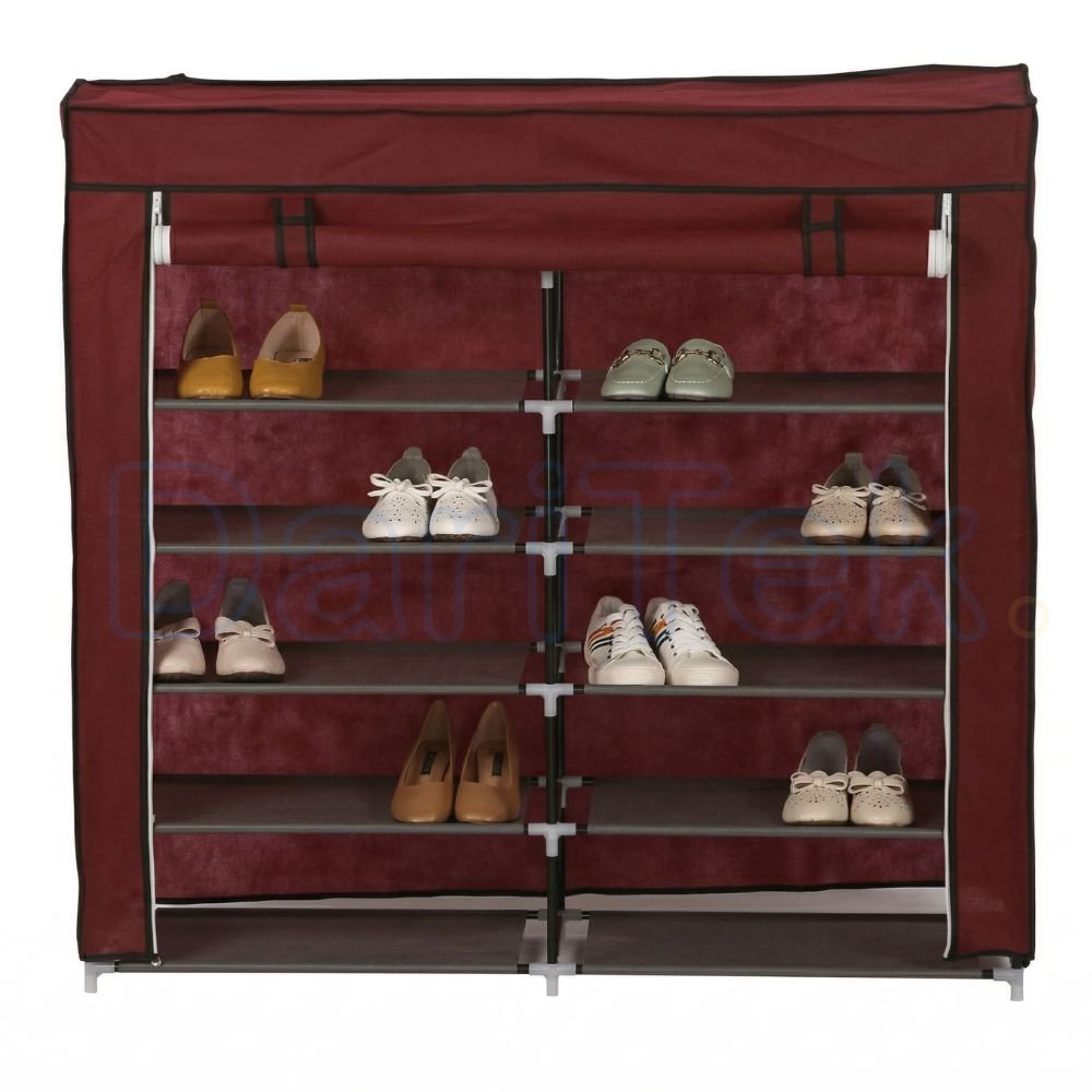 Porte Chaussures 12 étages - Armoire De Rangement pour Chaussures 120 X 30 X 118 Cm Porte Chaussures 12 étages - Armoire De Rangement pour Chaussures 120 X 30 X 118 Cm – Image 2
