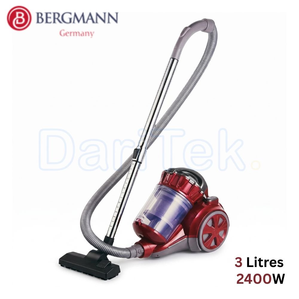 مكنسة كهربائية 3 في 1 بتقنية إعصارية من Bergmann - سعة 3 لتر وقوة 2400 واط - RXEC20PLUS BVC 2032