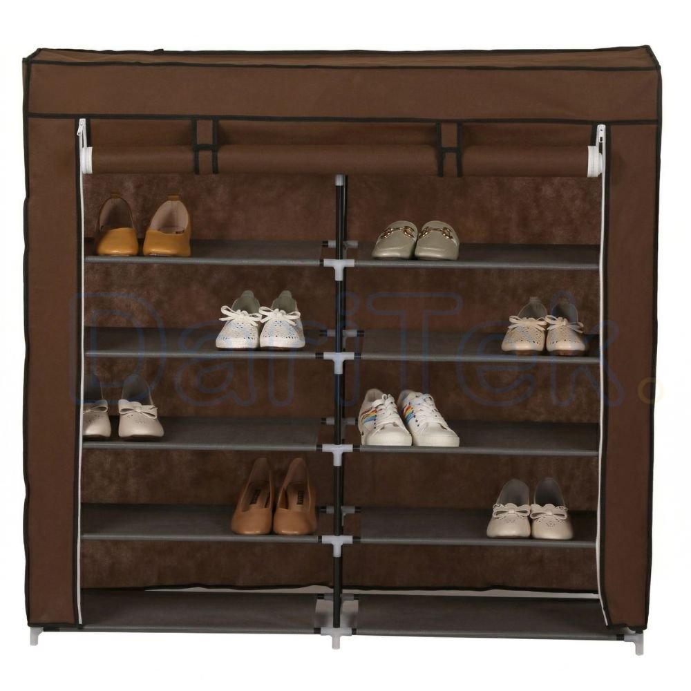 Porte Chaussures 12 étages - Armoire De Rangement pour Chaussures 120 X 30 X 118 Cm Porte Chaussures 12 étages - Armoire De Rangement pour Chaussures 120 X 30 X 118 Cm – Image 3