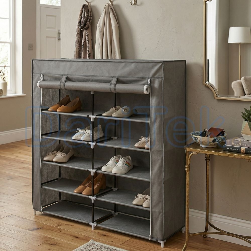 Porte Chaussures 12 étages - Armoire De Rangement pour Chaussures 120 X 30 X 118 Cm Porte Chaussures 12 étages - Armoire De Rangement pour Chaussures 120 X 30 X 118 Cm – Image 6
