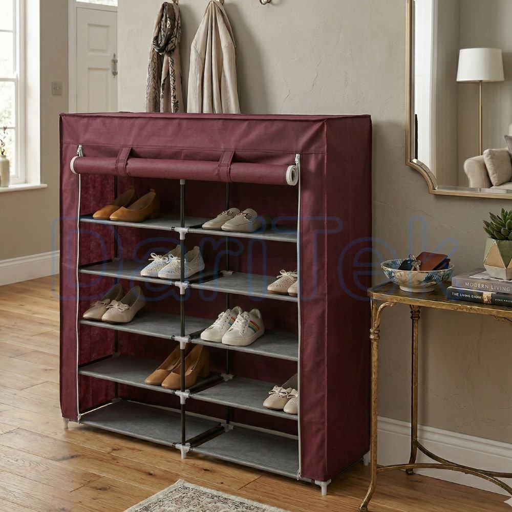 Porte Chaussures 12 étages - Armoire De Rangement pour Chaussures 120 X 30 X 118 Cm Porte Chaussures 12 étages - Armoire De Rangement pour Chaussures 120 X 30 X 118 Cm – Image 7