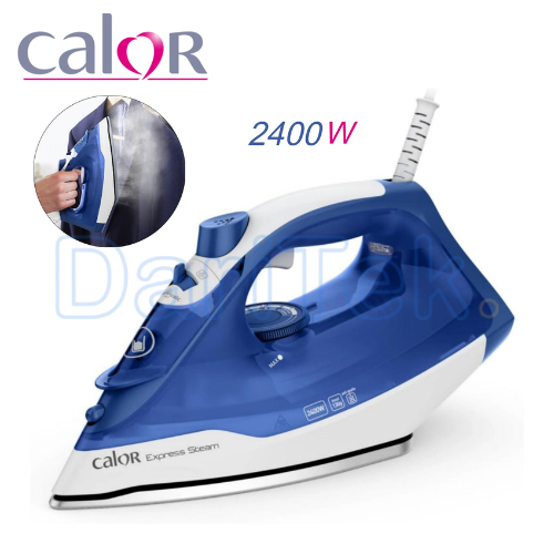 Fer à Repasser à Vapeur Calor 2400W 270 mL avec Fonction Pressing de 130 g/min - Express Steam FV2848C0