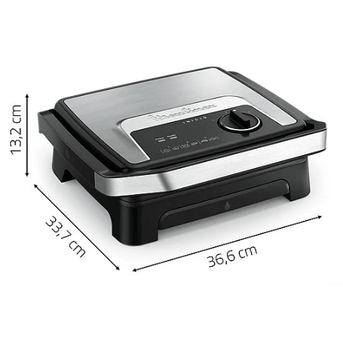 جهاز صنع السندويشات و الشواية الكهربائية 2 في 1 Moulinex بقوة 2000 واط مع ضبط درجة الحرارة – Inicio Adjust GI272D10 - الصورة 7