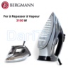 مكواة بخار Bergmann بقوة 3100 واط مع بخار مستمر 50 غ/دقيقة – TexStyle 7 Pro BSI-3600