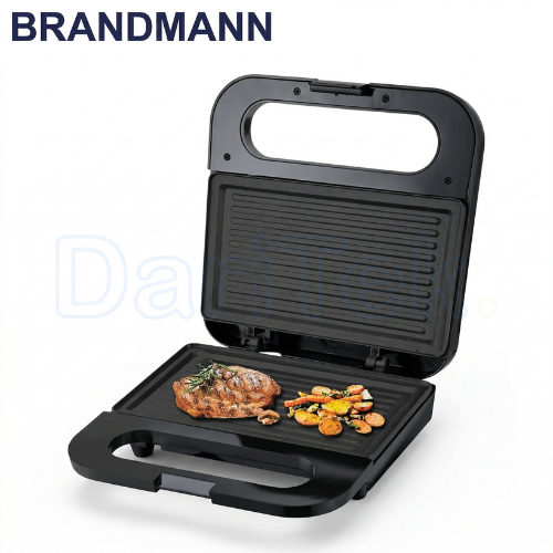 جهاز صنع السندويشات والشواية الكهربائية Brandmann بقوة 750 واط – BR-SM-010