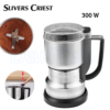 مطحنة قهوة وتوابل كهربائية Slivers Criest من الإينوكس بقوة 300 واط مع غطاء شفاف ومقبض - SC-8200-M DariTek