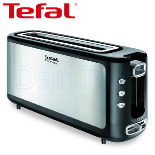 Grille Pain Electrique Tefal Extra Longue Et Large 1000 W en Inox - Express TL365ETR