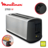 محمصة خبز كهربائية Moulinex بفتحتين طويلتين بقوة 1700 واط مع 7 مستويات تحميص و وضع اقتصادي و وظائف إذابة التجميد و إعادة التسخين – Subito Select LS342D10 DariTek