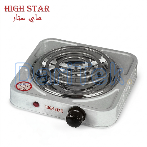 لوحة طهي كهربائية High Star بقوة 1000 واط مع تحكم في درجة الحرارة – HS008