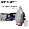مكواة بخار SilverCrest بقوة 2800 واط وسعة 350 مل مع تدفق بخار من 35 إلى 45 غ/دقيقة – EC3008-GS DariTek