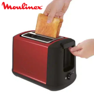 محمصة خبز كهربائية Moulinex بفتحتين وقوة 850 واط - Subito Select LT340D11 DariTek