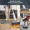 Aspirateur Balai Laveur Rowenta X-Clean 10 Sans Fil Sec Et Humide - 180° Auto-Nettoyage et séchage - GZ7035WO DariTek
