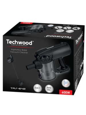 مكنسة 2 في 1 عمودية ويدوية بتقنية التنظيف متعدد الأعاصير 500 مل 600 واط مع 3 ملحقات - Techwood TAS 642 مكنسة 2 في 1 عمودية ويدوية بتقنية التنظيف متعدد الأعاصير 500 مل 600 واط مع 3 ملحقات - Techwood TAS 642 DariTek