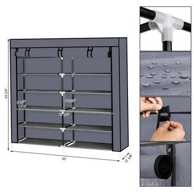Porte Chaussures 12 étages - Armoire De Rangement pour Chaussures 120 X 30 X 118 Cm Porte Chaussures 12 étages - Armoire De Rangement pour Chaussures 120 X 30 X 118 Cm – Image 4